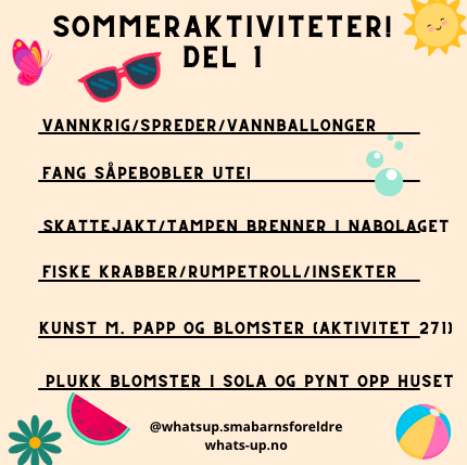 Enkle og morsomme sommeraktiviteter!