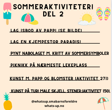 Sommeraktiviteter del 2