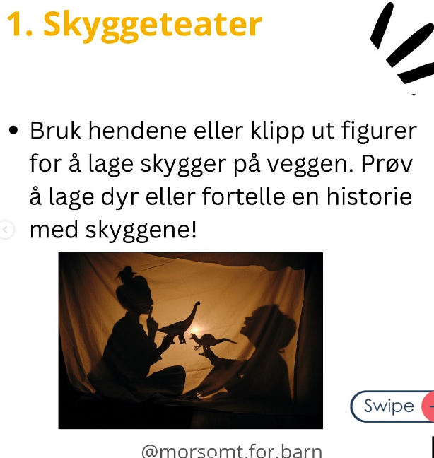 5 leker med lommelykt fra @morsom.til.barn
