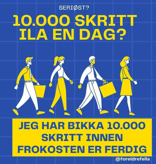 10.000 skritt daglig - foreldrefella